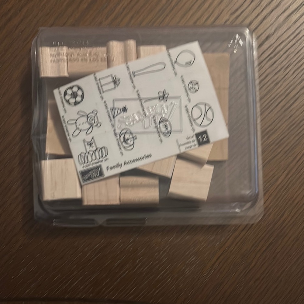 Wooden Block Set with Stamps